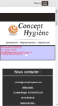 Mobile Screenshot of concept-hygiene.com